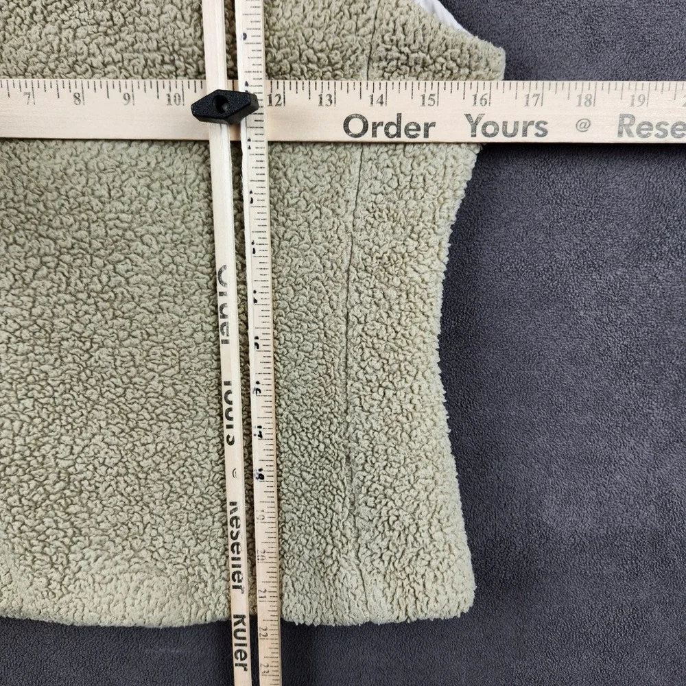 Patagonia Los Gatos Vest Womens XS El Cap Khaki Sherpa Fleece Full Zip 25216 - Picture 10 of 11